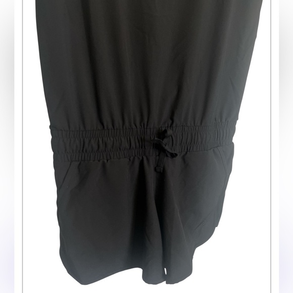 Albion Fit Ruffle Sleeve Black Romper - Picture 7 of 11